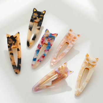 Elodie Cat Eco-Friendly Hair Clip Sets - 6 Styles!