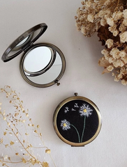 Embroidered Compact Mirrors - 2 Styles & Multiple Designs