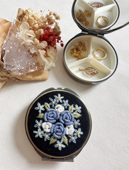 Embroidered Compact Mirrors - 2 Styles & Multiple Designs