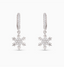 Amanda Blu Silver Snowflake Drop Earrings