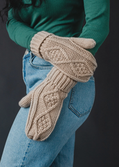 Classic Cable Knit Mittens - 5 Colors!