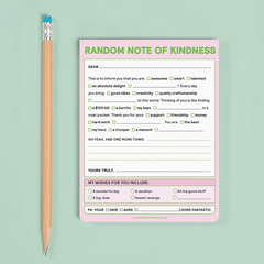 Random Note of Kindness Nifty Note Pad