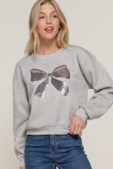 Sequin Bow Pullovers - 2 Colors! - FINAL SALE