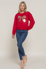 Sequin Bow Pullovers - 2 Colors! - FINAL SALE