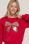 Sequin Bow Pullovers - 2 Colors! - FINAL SALE