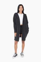 Mono B Longline Raw Hem Hooded Cardigans - 2 Colors!