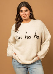 Ho Ho Ho Mock Neck Sweater - 2 Colors! - FINAL SALE