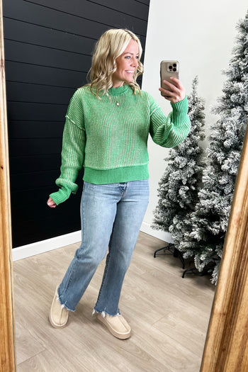 Two Tone Crop Ribbed Sweater Tops - 3 Colors!