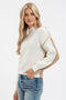 Two Tone Mock Exposed Seam Sweaters - 2 Colors!