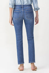 Vervet Lovervet Mid Rise Medium Wash Slim Straight Ankle Jeans