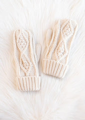 Classic Cable Knit Mittens - 5 Colors!