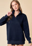 Navy Weekend Outing Quilted Pullover