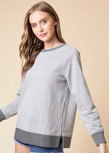 Side Zip Pullovers - 2 Colors!