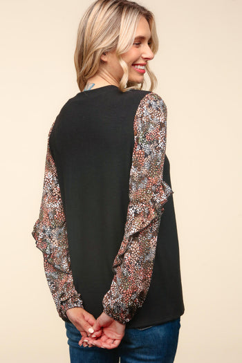 Exciting Seasons Floral Sleeve Top