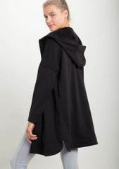 Mono B Zip Up Long Hooded Cardigan - 3 Colors!